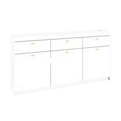 Multipurpose Cabinet Size 120 - GARVANI CONRAD SB 150  / White Glossy
